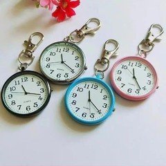 New Tiny Cute Quartz Pocket Watch with Keyring Men Women Quartz Watch for Nurses