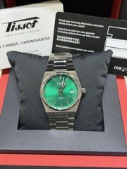 New Tissot PRX Quartz Green Dial Unisex Watch 35MM T1372101108100