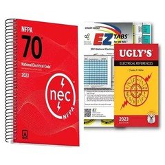 NFPA 70 2023 NEC Code Book + Ugly's Electrical Ref Spiral +EZ TAB USA STOCK