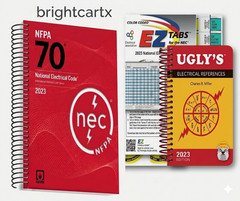 NFPA 70 2023 NEC Code Book + Ugly's Electrical Ref Spiral +EZ TAB USA STOCK USPS