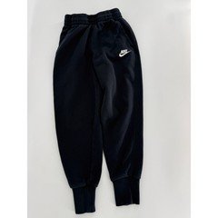Nike Boys Fleece Jogger Sweatpants Black Youth Small S Embroidered Logo Pockets