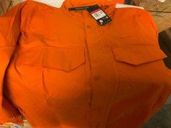 Nike Mens Orange M65 Zip Button Jacket New With Tags Large