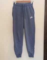 Nike Women’s Fleece Jogger Pants Elastic Waist Drawstring Pockets Blue XS