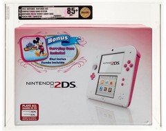 Nintendo 2DS Console VGA 85+ NM+ Unopened Peach Pink Disney Case GameStop 2014
