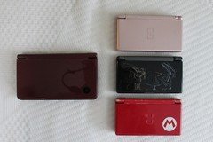 Nintendo DSI XL and Three DS Lite Handheld Systems