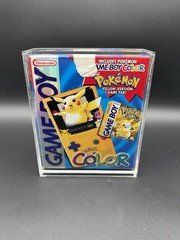 Nintendo Game Boy Color Pokemon Yellow Version Console Complete CIB w Acrylic