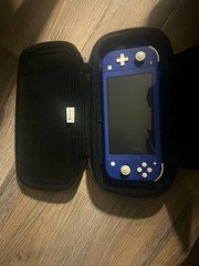 Nintendo Switch Lite Blue Console w/ Zelda Link's Awakening Case