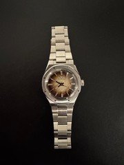 Nivada Grenchen F77 - Brown Smoked Dial – Integrated Bracelet - No Date 68002a77