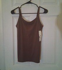 No Boundaries Ribbed Stretch Cami Tank Top Solid Brown Women’s Size S