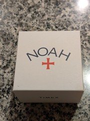 Noah x Timex Moon Phase Watch Gold Case Brown Leather Strap MINT!