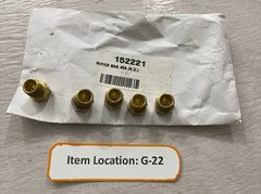 NORDYNE ORIFICE SIZE 58 P/N: 152221 Lot of 5