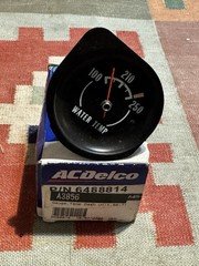 NOS ACDelco GM 6488814 C3 Corvette Water Temperature Temp Gauge 1968-1971
