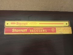 NOS Made In USA Starrett Redstripe Hacksaw Blades- 10 Pack, RS 1214 12" 14 TPI  