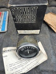 NOS Vintage Stewart Warner 82310 Ammeter Gauge 