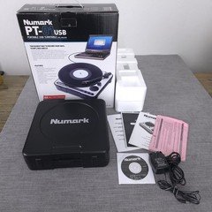Numark PT 01 USB Portable USB Turntable Vinyl Archived W/Software Tested EUC 