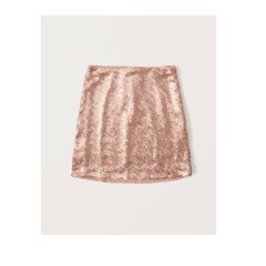 NWT Abercrombie Women's XS, Sequin Mini Skirt, Rose Gold  Retail $59