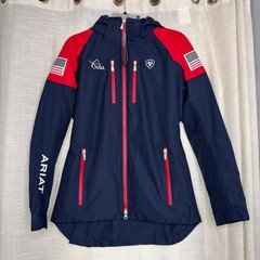 NWT Ariat Official USEF Team USA H2O Parka Jacket Equestrian Women's Medium