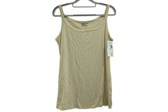NWT Jockey Supersoft Cami Tank Top Sz XL Beige Comfy Stretch Layering 002074