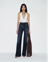 NWT Reformation Bex Super Stretch High Rise Wide Leg