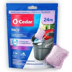 O-Cedar PACS Hard Floor Cleaner, Lavender 24 Count (Pack of 1), No Color