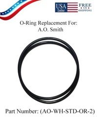 O-RING REPLACEMENT for A.O. Smith (AO-WH-STD-OR-2) 2 pack - New AO-MF-8 - 3.44"