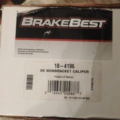 OE non Bracket Brake Calipers 2 boxes