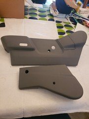 OEM 06-08 Dodge Ram 1500 2500 3500 Driver Power Seat side trim Panel Grey
