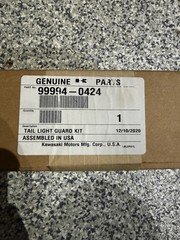 OEM kawasaki 99994 - 0424 tail light guard set