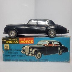 OK Toys Hong KONG Rolls Royce Silver Cloud No. 3744 Plastic Friction Car In Box