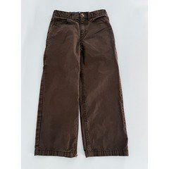 Old Navy Boys Cargo Pants Size 7 Brown Baggy Utility Cotton Casual Pockets
