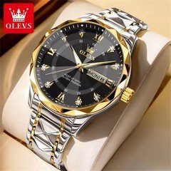 Olevs New Luxury Men's Stainless Steel Quartz Watch For Men