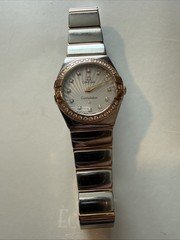 OMEGA Constellation Quartz Supernova Steel & 18k Rose Gold Diamond Bezel