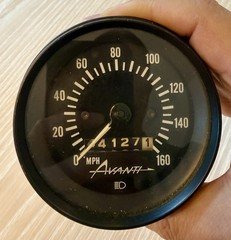 Original AVANTI Motors 160 MPH Speedometer – Authentic OEM Gauge – Rare –