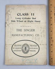Original Vintage 1904 Singer Sewing Machine Class Class II Instructions Manual