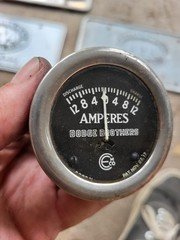 Original Vintage Dodge Brothers Amperes Ammeter Amps Gauge EMCO 6005