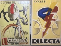 ORIGINALs 1928 DILECTA CYCLE  DECO & 1943 SPAIN PIRELLI BICYCLE NOT reprodution