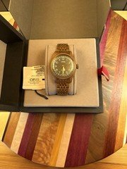 Oris Big Crown 80th AnniversaryGreen Dial Bronze Case Bracelet & Leather Strap