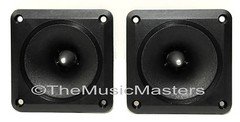 Pair 3.5" inch Flush Mount Piezo Super Horn Tweeters Speakers Car Home Studio