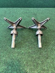 Pair Eames Herman Miller 1974 Swivel Seat Base Mounts Only Fully Functional OEM