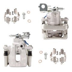 Pair Rear Brake Calipers with Bracket For 2009-2010 Pontiac Vibe 19B3797 19B3796