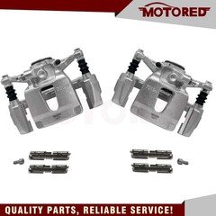 Pair Rear Left & Right Side Brake Caliper with Bracket For 2015-17 18 Ford F-150