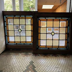 Pair Stained Glass Window
