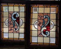 Pair Stained Glass Window