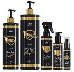 Pantera Negra Complete Hair Treatment Kit Shampoo Mask Leave-In Oil Protect Set