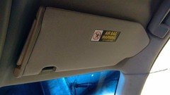 Passenger Right Front Sun Visor Illuminated Gray Fits 06-08 MAXIMA 105884