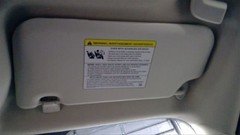 Passenger Right Sun Visor Thru 2/3/13 With Illumination Fits 12-13 FOCUS 58348