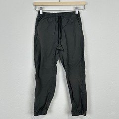 Patagonia Kids Quandary Pants Sz Medium Gray Hiking Pockets Zip Ankles 40+ UPF