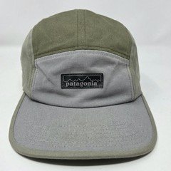 Patagonia Two-Tone Green Gray Five Panel P6 Cap Sz One Size