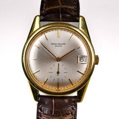Patek Philippe Calatrava 3558J 1960's 34mm Yellow Gold 18k Auto 27-240M Silver