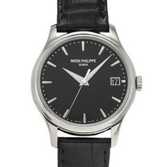PATEK PHILIPPE Calatrava 5227G-010 Black Men's Used Watch #5104